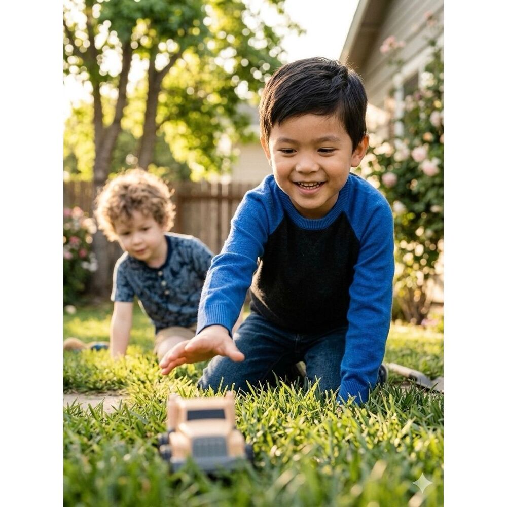 3/$30 crewcuts Boys 4/5 Crewneck Raglan Sleeve Sweater